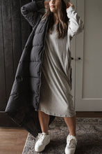 Load image into Gallery viewer, Long Sleeve Lounge Dress (Heathered Grey)