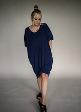 Load image into Gallery viewer, Ladies Lounge Dress (Navy)