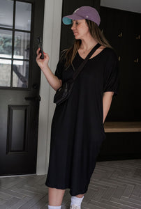 Ladies Lounge Dress (Black)