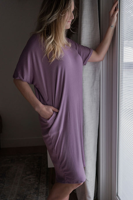 Ladies Lounge Dress (Mauve)