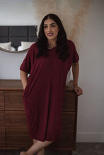 Load image into Gallery viewer, Ladies Lounge Dress (Cranberry)